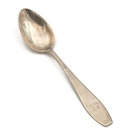 Kahvilusikka, Matta, kaiverrettu, pituus 124mm, 813h,  Paino: 12,7 g