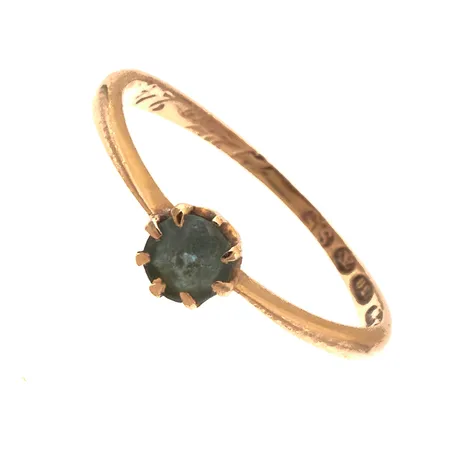 Kivisormus, kaiverrettu, koko 17, 750br,  Paino: 1,6 g