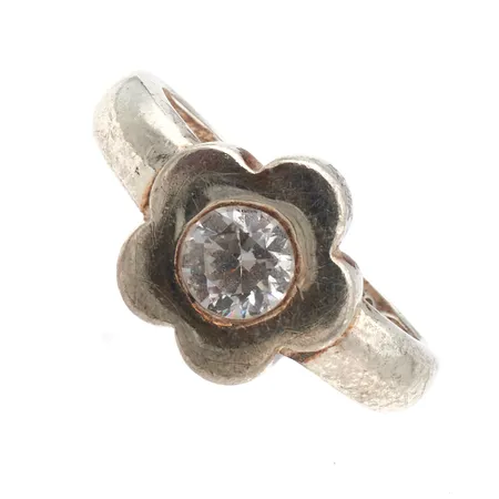 Kivisormus, koko 16½, 925br,  Paino: 2,9 g