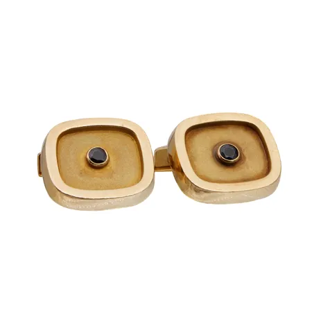 Kivikalvosinnapit, 18x20mm, käytön jälkiä, A. Tillander Oy Ab 750br, Paino: 14,1 g