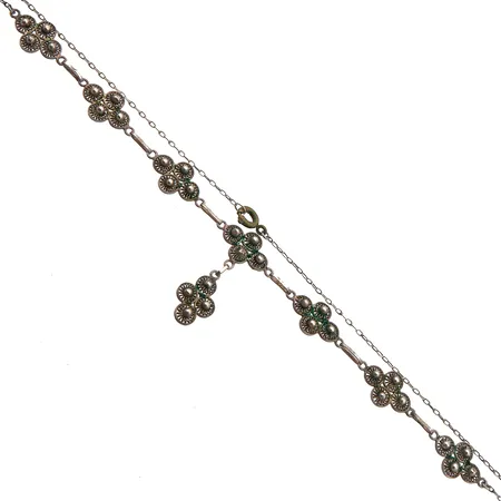 Kaulakoru, lukko ei hopeaa, lukko viallinen, pituus 44cm, 925br,  Paino: 8,4 g