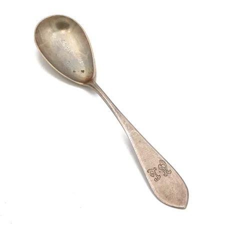 Sokerilusikka, Matta, kaiverrettu, pituus 140mm, 813h,  Paino: 14,1 g