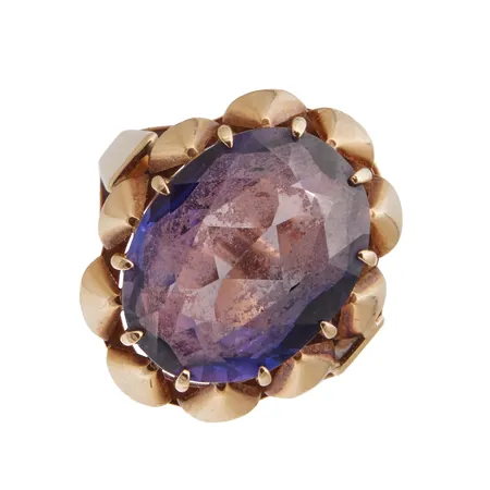 Kivisormus, koko 17½, 585br,  Paino: 7,6 g