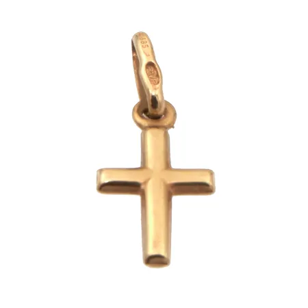 Risti-riipus, korkeus 18mm, 585,  Paino: 0,3 g