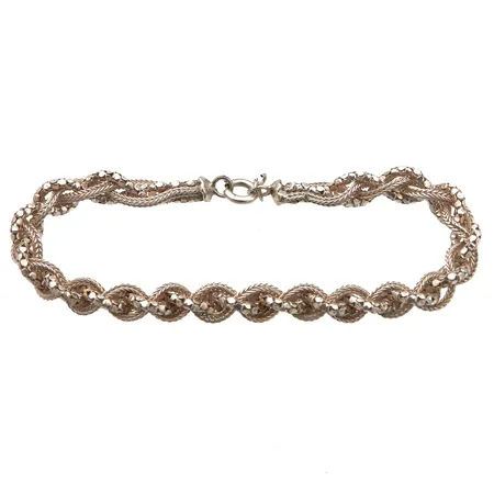 Viallinen rannekoru, 925,  Paino: 11,2 g