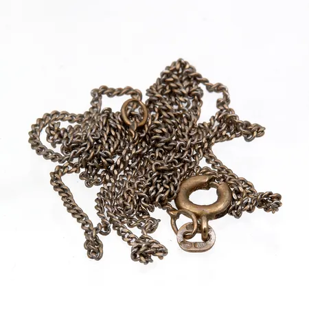 Viallinen kaulaketju, 585 valkokulta, Paino: 2,5 g