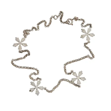 Kaulakoru, Kalevala Koru, Lumihiutale, pituus 42-45cm, 925, Paino: 11,2 g