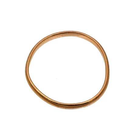 Sileä sormus, vääntynyt, koko 21¼, 750, Paino: 2,3 g