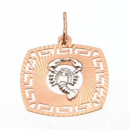 Skorpioni-riipus, korkeus 26mm, 585, Paino: 1,1 g