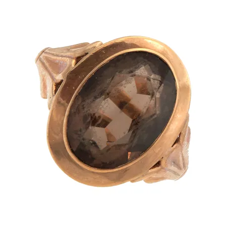 Kivisormus, kaiverrettu, koko 18½, 585br, Paino: 5,1 g