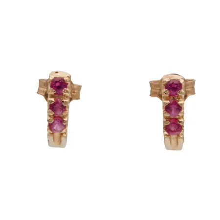 Kivikorvakorut, korkeus 10mm, 585br,  Paino: 0,8 g