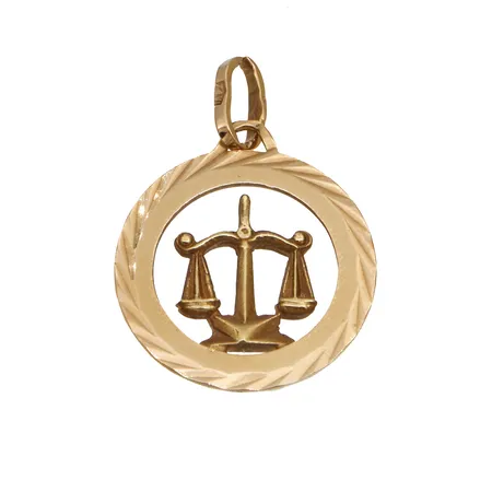 Riipus, Horoskooppi Vaaka, korkeus 32mm, Ø 23mm, 750,  Paino: 4,8 g