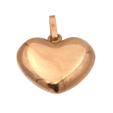 Sydän-riipus, korkeus 17mm, 585,  Paino: 0,5 g
