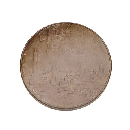 Juhlaraha, Suomi 1971 EMX Helsinki, nimellisarvo 10mk, 500, Paino: 24,5 g