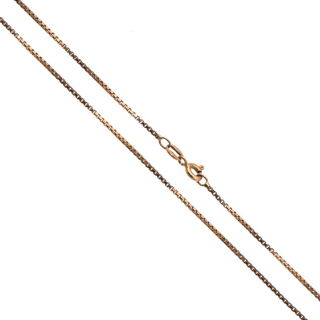 Venetsia-kaulaketju, pituus 57cm, leveys 1.2mm, 585,  Paino: 4,6 g