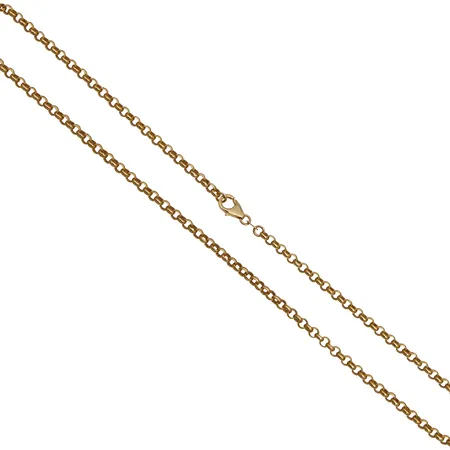 Papukaulaketju, pituus 45cm, leveys 3mm, 585, Paino: 5,5 g