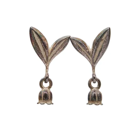 Kielo-korvakorut, Kalevala, korkeus 22mm, 925,  Paino: 2,5 g