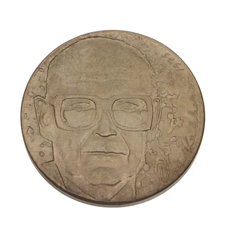 Juhlaraha, Urho Kekkonen 1975, nimellisarvo 10 mk, 500,  Paino: 23,7 g