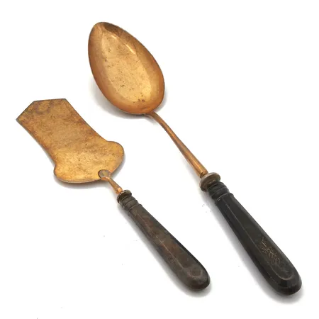Viallinen soppalusikka ja kakkulapio, 875hbr, Paino: 167 g
