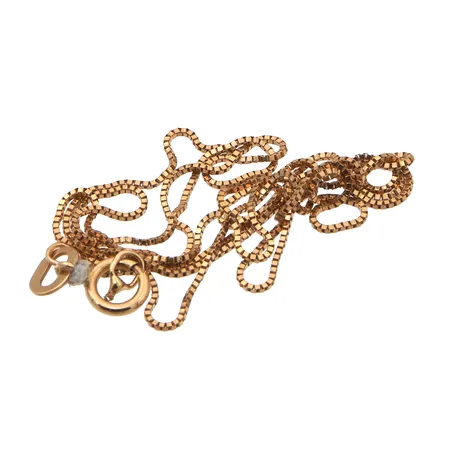 Viallinen kaulaketju, 585,  Paino: 0,9 g