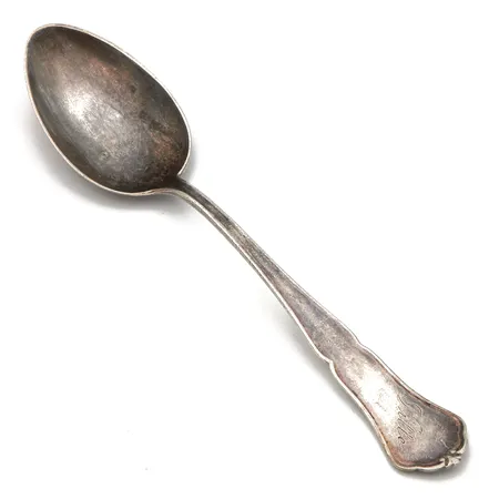 Jälkiruokalusikka, Chippendale, kaiverrettu, pituus 146mm, 813h,  Paino: 22,1 g