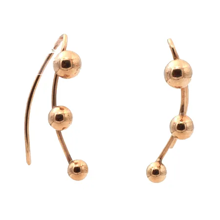 Korvakorut, korkeus 21mm, 585,  Paino: 0,9 g