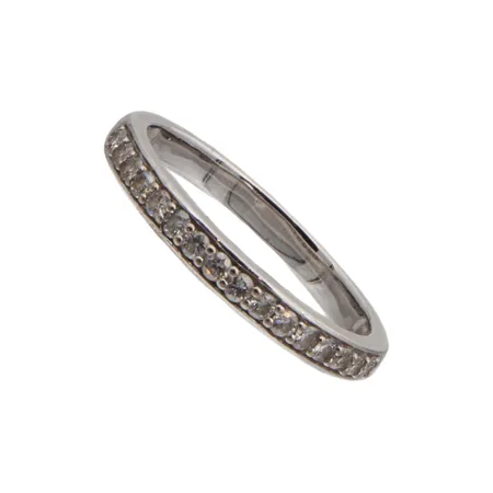 Timanttisormus 16xn.0.01ct, koko 16½, 585 valkokulta,  Paino: 2,1 g