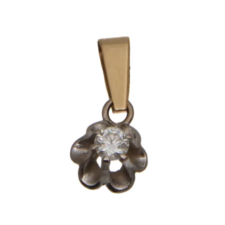 Timanttiriipus, 1xn.0.10ct, korkeus 14mm, 750,  Paino: 0,7 g