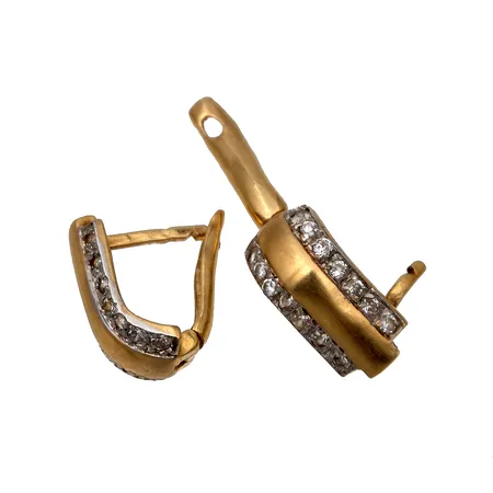 Vialliset kivikorvakorut, 585br, Paino: 3,1 g