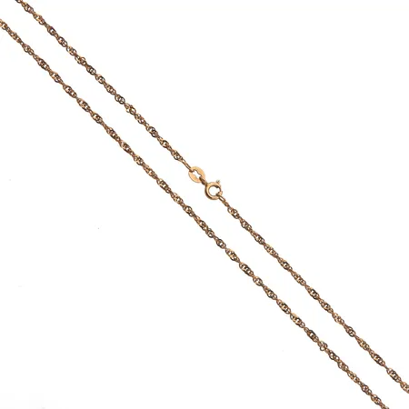 Singapore-kaulaketju, pituus 42cm, leveys 1.4mm, 585,  Paino: 3 g