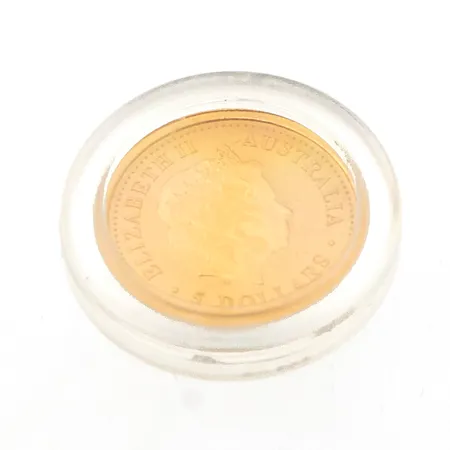 Kultaraha, 5 dollaria, australia, 2007, 999, Paino: 1,6 g