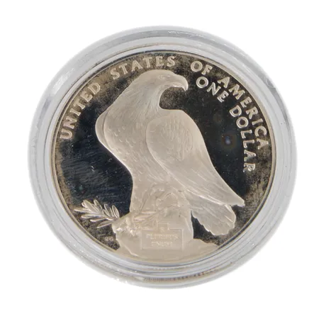 Hopearaha, 1 Dollari, USA, 1984, Los Angeles Olympics, 900, Paino: 26,7 g