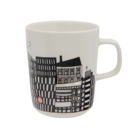 Muki, Marimekko, Oiva / Konttori Op,  tilavuus: 2.5 dl, pieniä käytön jälkiä