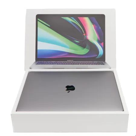 Kannettava tietokone, Apple MacBook Pro 13 M1 2020, 256 Gt, laturi, laatikko ja takuu voimassa 24.1.2027 asti.