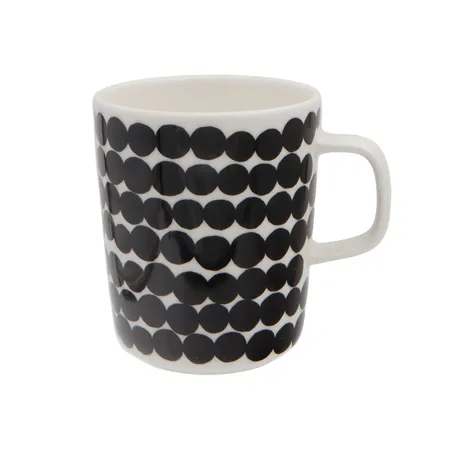 Muki, Marimekko, Oiva / Räsymatto, suunnitellut Sami Ruotsalainen, tilavuus: 2.5 dl