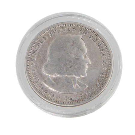 Hopearaha, 1/2 Dollaria, USA, 1893, Columbian exposition, 900, Paino: 12,5 g