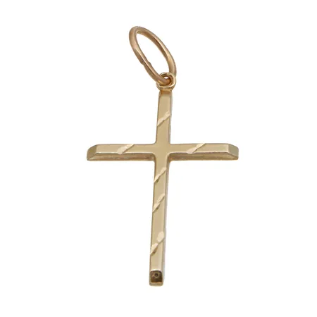 Risti-riipus, korkeus 40mm, 585, Paino: 1,1 g