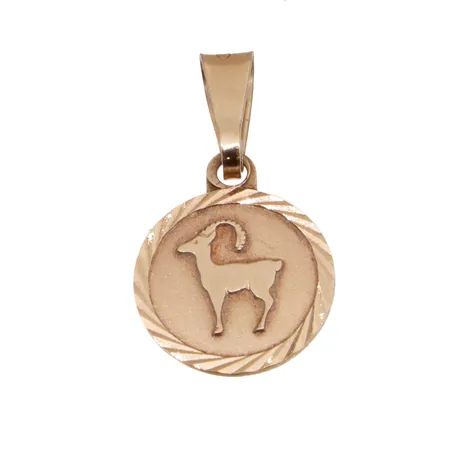 Horoskooppiriipus Oinas, korkeus 19mm, 585,  Paino: 0,6 g