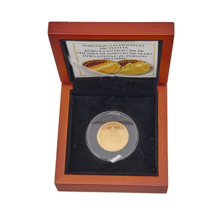 Kultaraha Porvoon valtiopäivät 200 vuotta, nimellisarvo 100 euroa, Suomi 2009, 917, Paino: 6,8 g