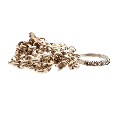 Kaksi vialllista korua, 925br,  Paino: 15,2 g