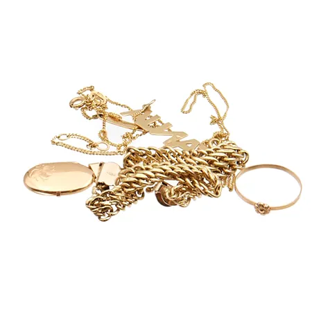 Viallisia kultakoruja, 585,  Paino: 12,8 g