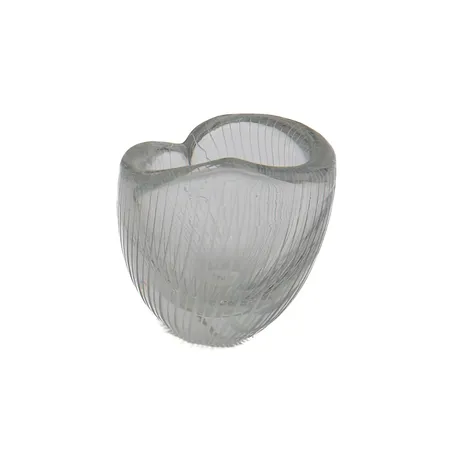 Maljakko, viivahiottu, design Tapio Wirkkala, ei signeerausta, malli 3132, pohjassa naarmuja.