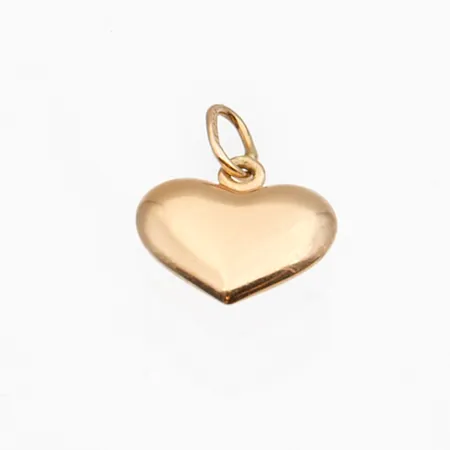 Sydän-riipus, korkeus 13mm, 585,  Paino: 0,3 g