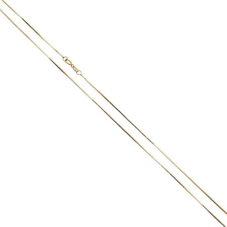 Venetsia-kaulaketju, pituus 42,5cm, pieniä käytön jälkiä, 585,  Paino: 1,6 g