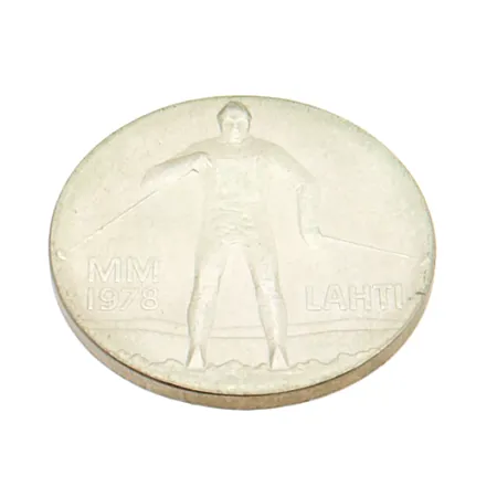 Juhlaraha, Lahti MM 1978, nimellisarvo 25mk, 500, Paino: 26,4 g