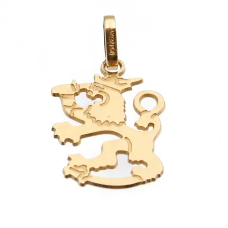 Leijona-riipus, korkeus 23mm, leveys 13mm, 585, Paino: 0,8 g