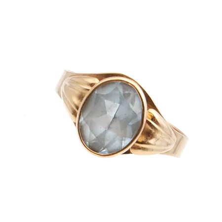 Kivisormus, koko 17½, 585br,  Paino: 2,2 g