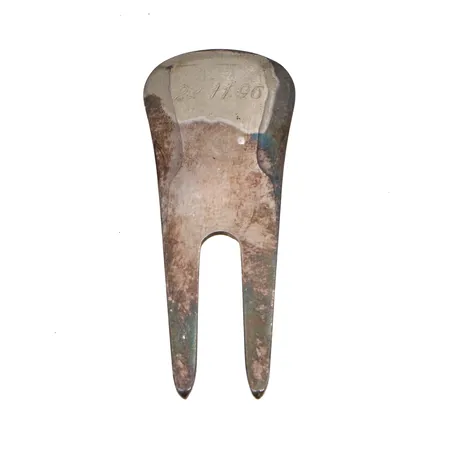 Hopeinen griinihaarukka, kaiverrettu, korkeus 55mm, 830,  Paino: 15,5 g