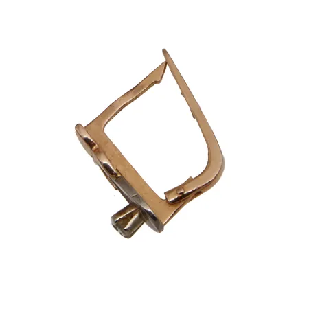 Yksi viallinen kivikorvakoru, korkeus 15mm, 585br,  Paino: 1,3 g