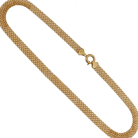 Kaulakoru, pituus 45cm, leveys 8mm, 750, Paino: 9,4 g